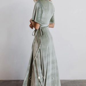 Baltic Born Meghan Velvet Wrap Maxi Dress - Size L